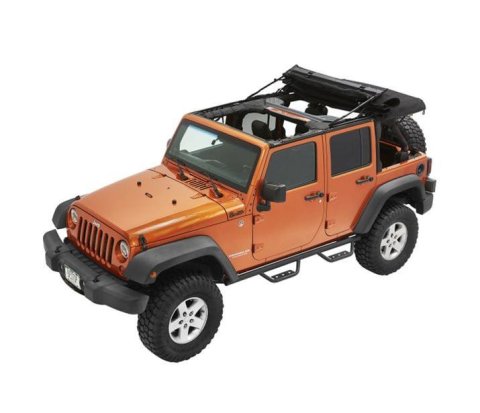Bestop Supertop Ultra Squareback Tops for 2007-2018 WRANGLER, 2018 WRANGLER JK - 5472417 Soft Top, Squareback, Black Twill, Jeep JK, 4 Door, Each