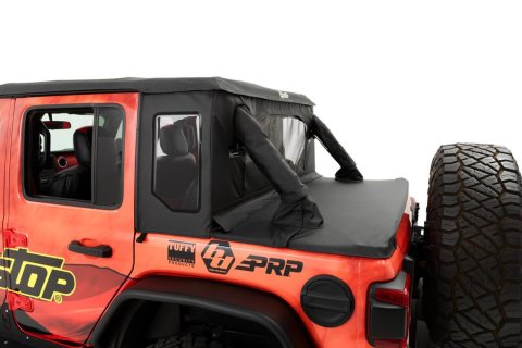 Bestop Trektop Halftop Accessory Kits for 2007-2018 WRANGLER, 2018 WRANGLER JK - 8010335 Soft Tops, Conversion Kit '07-18 Wrangler 4-Door (Black Diamond)