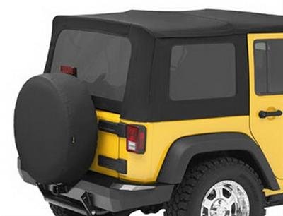 Bestop Tinted Window Kits 5813035 Kit, Polymer Cloth, Windows, Black Diamond, Jeep, 4-Door, Kit