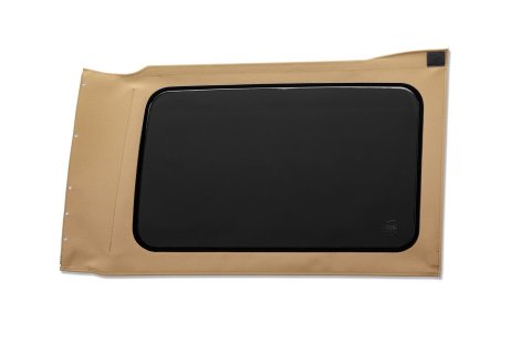 Bestop - Soft Top Windows for 2018-2026 WRANGLER 58302-71 OE Replacement Windows; Jeep 2018-23 Wrangler JL (Quarter Right Hand; 4-Door; Tan Twill; Tinted)