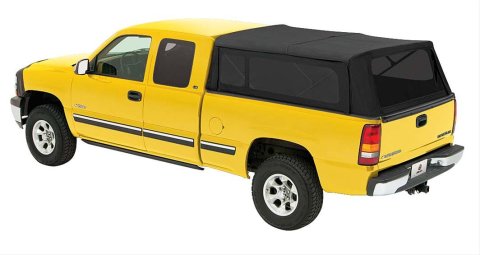 Bestop Supertops for Trucks 7630335 Soft Top, Supertop Truck Bed Cover, Canvas, Black Diamond, Chevy, GMC, Each