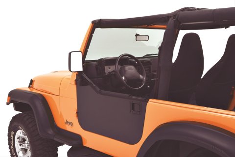 Bestop HighRock 4x4 Element Door Enclosure Panels 5179201 Doors Cover, HighRock, Lower, Steel, Black, Driver and Passenger Side, Jeep, Pair