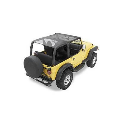 Bestop Safari Header Bikini Tops for 2003-2006 WRANGLER - 5253211 Soft Top, Bikini, Polymer Cloth, Mesh, Jeep, Each