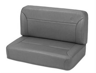 Bestop TrailMax II Fixed-Back Rear Charcoal Vinyl Bench Seat 3943709 Seat, II, Fixed, Bench, Vinyl, Charcoal, Jeep, Each