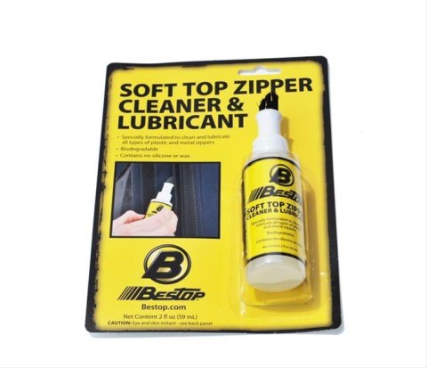 Bestop Soft Top Zipper Cleaner and Lubricant 1121600 Lubricant, Retail Package, Single 2-oz Bottle, Each