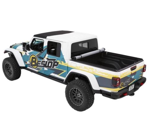Bestop EZ Roll Tonneau Covers for 2020-2024 GLADIATOR - 1928017 Cover, Roll, Soft Style, Roll-up, Twill, Black, Jeep, 5 ft. Truck Bed Length, Each