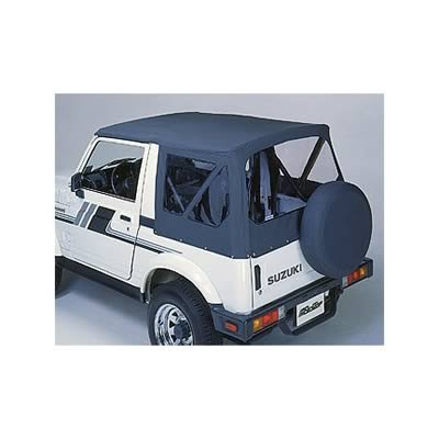 Bestop Replace-A-Tops 5136101 Soft Top, Replace-A-Top, Polymer Cloth, Black, Suzuki, Samurai, Each