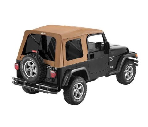 Bestop Supertop Classic Squareback Soft Tops for 1997-2006 WRANGLER - 5470937 Top, Squareback, Polymer Cloth, Spice, Tinted Windows, Jeep, Each