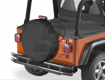 Bestop Tire Covers 6103535 Cover, Black Diamond, Fabric, Wraparound, for Tires up to 14 in. Wide and 35 in. Diameter, Each