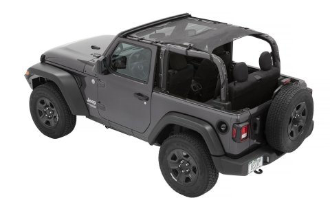 Bestop Sun Bikini Tops for 2018-2026 WRANGLER - 5241211 Soft Top, Bikini, Safari Style, Mesh, Jeep, Wrangler, Each