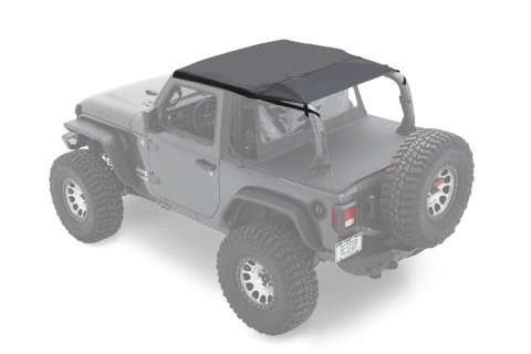 Bestop Safari Header Bikini Tops for 2018-2024 WRANGLER - 5260735 Soft Top, Bikini, Cable, Style, Polymer Cloth, Black Diamond, Jeep, 2 Door, Each