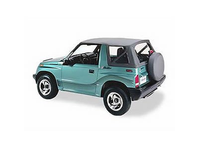 Bestop Replace-A-Tops for 1989-1994 SIDEKICK, TRACKER - 5136215 Soft Top, Replace-A-Top, Polymer Cloth, Black Denim, Suzuki, Geo, Each