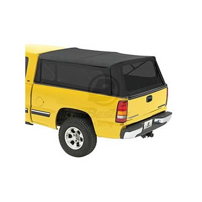 Bestop Supertops for Trucks 7631035 Soft Top, Supertop Truck Bed Cover, Canvas, Black Diamond, Tinted Windows, Chevy, GMC, Each