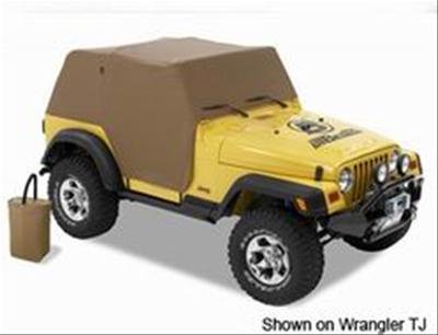 Bestop Trail Cover Jeep Covers 8103637 Vehicle Cab Cover, Haartz Material, Spice, Jeep, 2-door, Each