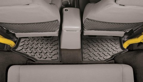 Bestop Floor Liners for 2007-2010 WRANGLER - 5150201 Liner, Second Seat, Thermoplastic, Black, Jeep, Pair