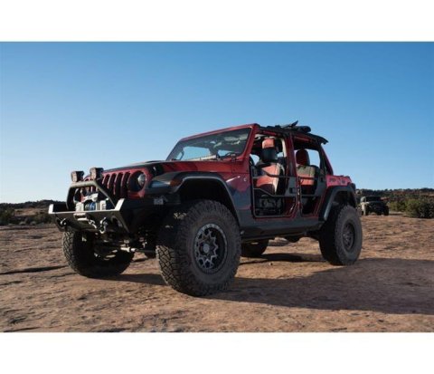 Bestop HighRock 4x4 Element Doors for 2020-2025 GLADIATOR, 2018-2026 WRANGLER - 5174001 Doors, Element, Front Driver and Passenger Side, Steel Lower Half, Matte Black, Jeep, Pair