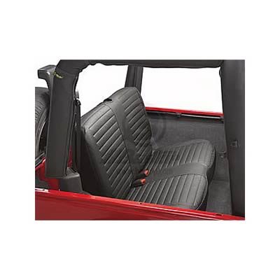Bestop Seat Covers 2922115 rear fold-n-tumble black denim Wrangler