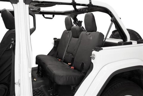 Bestop Seat Covers for 2018-2024 WRANGLER - 2929135 Cover, Black Diamond, Jeep 2018-19 Wrangler JL 2-door Fits Factory Front Seat, Each