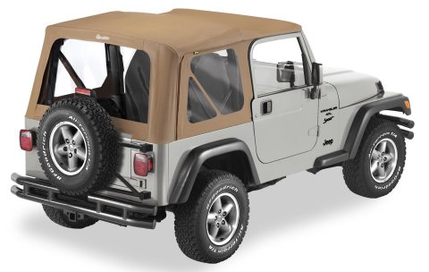 Bestop Replace-A-Tops 5112737 Soft Top, Replace-A-Top, Polymer Cloth, Spice, Jeep, Each