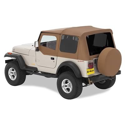 Bestop Replace-A-Tops for 1988-1995 WRANGLER - 5112337 Soft Top, Replace-A-Top, Polymer Cloth, Spice, Tinted Windows, Jeep, Each