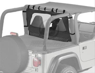 Bestop Windjammers 8003015 Soft Top, Windjammer, Polymer Cloth, Black Denim, Jeep, Each