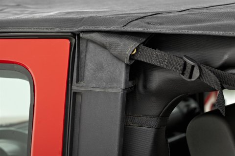 Bestop Strapless Safari Bikini Tops for 2010-2017 WRANGLER, 2018 WRANGLER JK - 5259311 Soft Top, Bikini, Partial Top Type, Mesh, Black, Jeep, Each