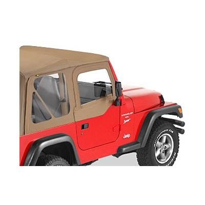 Bestop Soft Upper Doors for 1997-2006 WRANGLER - 5179037 Doors, Upper, Fabric, Spice, Driver and Passenger Side, Jeep, Pair