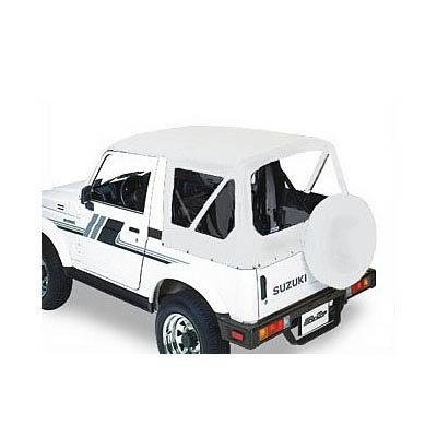 Bestop Replace-A-Tops 5136152 Soft Top, Replace-A-Top, Polymer Cloth, White, Suzuki, Samurai, Each