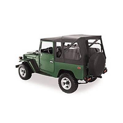 Bestop Supertop Classic Squareback Soft Tops 5146415 Top, Squareback, Polymer Cloth, Black Denim, Toyota, Each