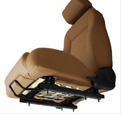 Bestop Seat Risers for 2003-2006 WRANGLER - 5124801 Brackets, Riser, Passenger Side, Steel, Black, Jeep, Each