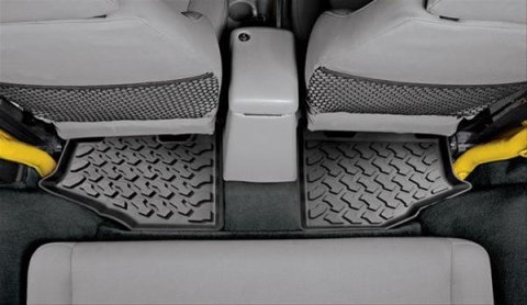 Bestop Floor Liners for 1997-2006 WRANGLER - 5151001 Liner, Second Seat, Thermoplastic, Black, Jeep, Each