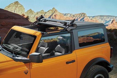 Bestop Sunrider Tops for Hardtop Broncos 2021-2026 BRONCO - 5246035 Soft Tops, '21-22 Bronco 2-Door (Black Diamond)