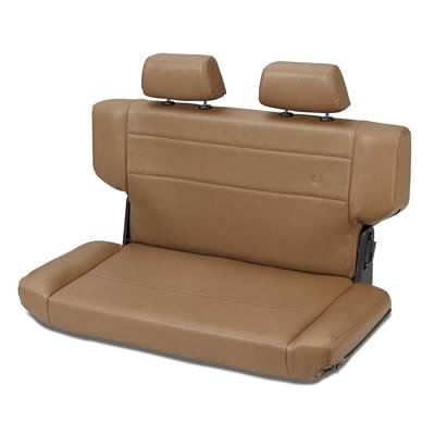 Bestop TrailMax II Fold and Tumble Spice Vinyl Seat 3943537 Seat, Tumble, Rear Bench, Vinyl, Spice, Jeep, Each
