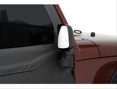 Bestop HighRock 4x4 Mirrors for 2007-2018 WRANGLER, 2018 WRANGLER JK - 5126001 Side Mirrors, 4x4, Rectangular, Manual, Black ABS Plastic Housing, Jeep, Pair