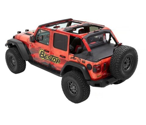 Bestop Duster Deck Covers for 2018-2026 WRANGLER - 9003535 Soft Top, Cover, Fabric, Black Diamond, Jeep, JK, 2-Door, Each