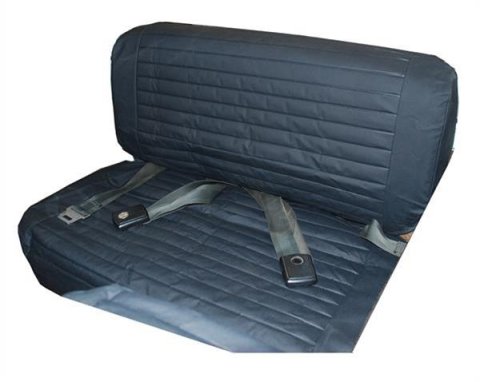 Bestop Seat Covers 2922315 Cover Black denim, F & T rear bench, CJ`s & Wrangler