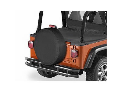 Bestop Tire Covers 6102801 Cover, Black, Vinyl, Wraparound, for Tires up to 8 in. Wide and 28 in. Diameter, Each