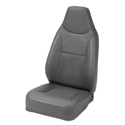 Bestop TrailMax II Charcoal Vinyl Seat 3943609 Seat, II, Highback Front Bucket, Fabric, Charcoal, Jeep, Each