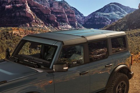 Bestop Sunrider Tops for Hardtop Broncos 2021-2026 BRONCO - 5246135 Soft Tops, '21-22 Bronco 4-Door (Black Diamond)