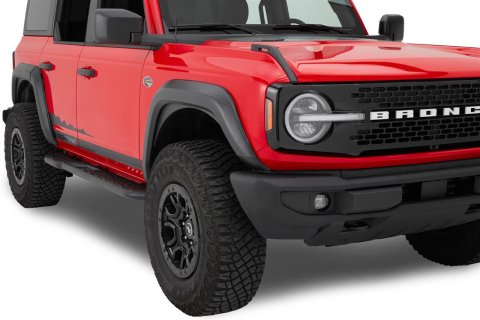 Bestop Fender Flares for 2021-2026 BRONCO - 49701-01 Flares, Thermoplastic, Matte Black, Ford, 4-Door, Set of 4
