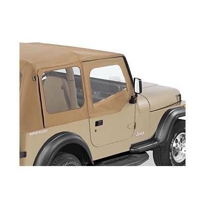 Bestop Soft Upper Doors for 1987-1995 WRANGLER - 5178237 Doors, Upper, Fabric, Spice, Driver and Passenger Side, Jeep, Pair