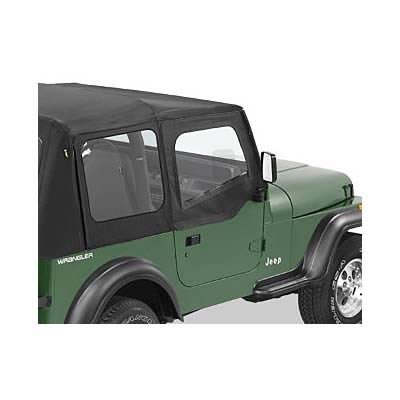 Bestop Replacement Door Skins for 1988-1995 WRANGLER - 5312015 Skins, Replacement, Fabric, Black Denim, Replace-A-Door, Jeep, Pair