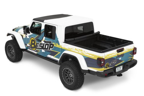 Bestop Supertop for Truck 2 Tonneau Covers 2020-2024 GLADIATOR - 7742617 Cover, 2l, Soft Roll-Up, Vinyl, Black Twill, Jeep Gladiator JT, Each