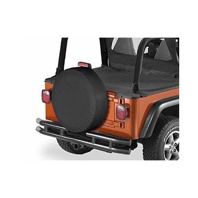 Bestop Tire Covers 6102601 Cover, Black, Vinyl, Wraparound, for Tires up to 7.5 in. Wide and 26.5 in. Diameter, Each