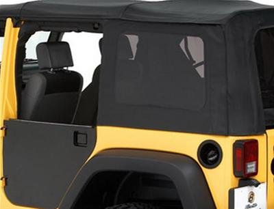 Bestop HighRock 4x4 Element Door Enclosure Panels for 2007-2018 WRANGLER, 2018 WRANGLER JK - 5180401 Doors, Encloser Kit, Rear, Lower Half, Steel, Black, Jeep, Pair