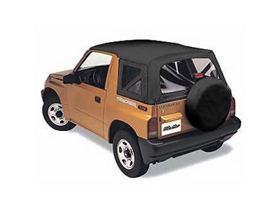 Bestop Replace-A-Tops for 1995-1998 SIDEKICK, 1998 TRACKER, 1995-1997 TRACKER - 5136401 Soft Top, Replace-A-Top, Polymer Cloth, Black, Suzuki, Geo, Each