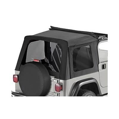 Bestop Tinted Window Kits for 1997-2006 WRANGLER - 5869915 Kit, Sunrider, Steel Full/Steel Half Doors, Polymer Cloth, Windows, Black Denim, Jeep, Kit
