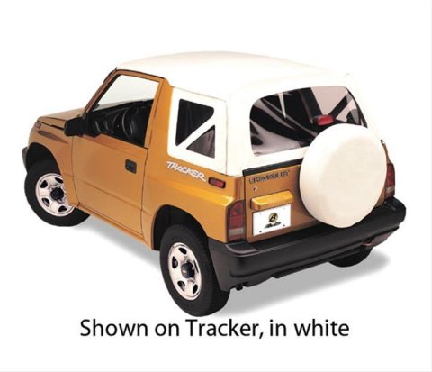 Bestop Replace-A-Tops for 1995-1998 SIDEKICK, 1998 TRACKER, 1995-1997 TRACKER - 5136452 Soft Top, Replace-A-Top, Polymer Cloth, White Denim, Chevy, Geo, Suzuki, Each