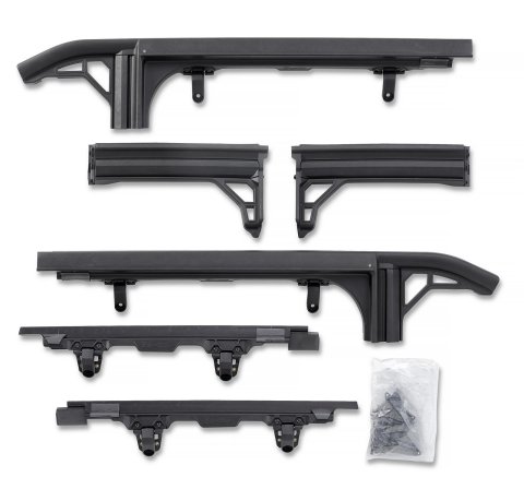Bestop - Door Surrounds for 2018-2026 WRANGLER 5502401 Surrounds, 2018-21 Wrangler JL 4-Door, Set of 4, Black
