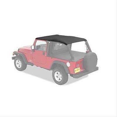 Bestop Traditional Bikini Tops for 1964-1984 LAND CRUISER - 5254001 Soft Top, Bikini, Polymer Cloth, Black, Toyota, Each